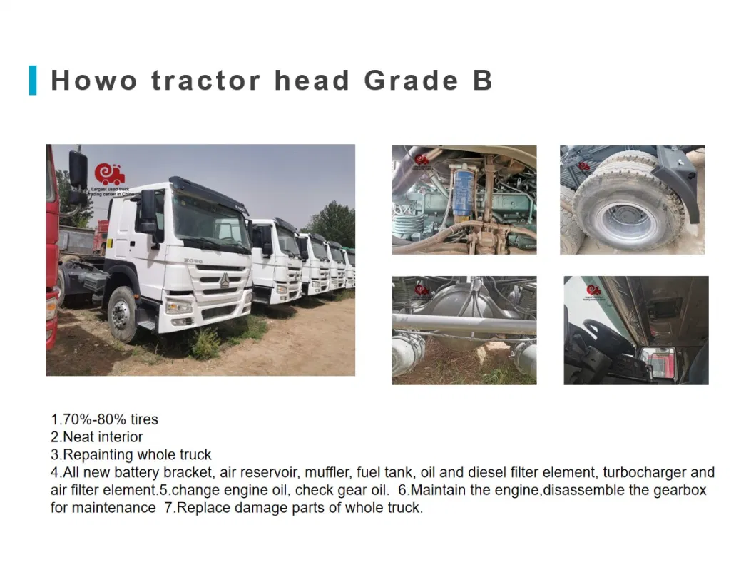 China Sinotruck HOWO Used Trailer Tipper Truck Price 10 Wheeler 6X4 Used Tractor Truck Head Heavy Truck Ethiopia Truck Price