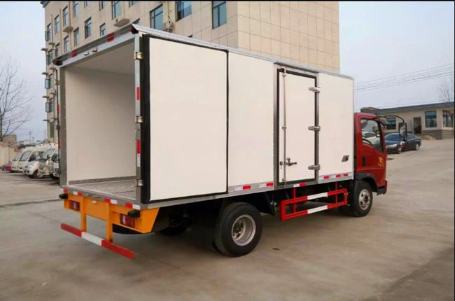 Refrigerator 4*2 Capacity Light Freezer Fish Vegetable Transport Box Refrigerator Truck Ice Cream Van Mobile Food Cooling Trucks